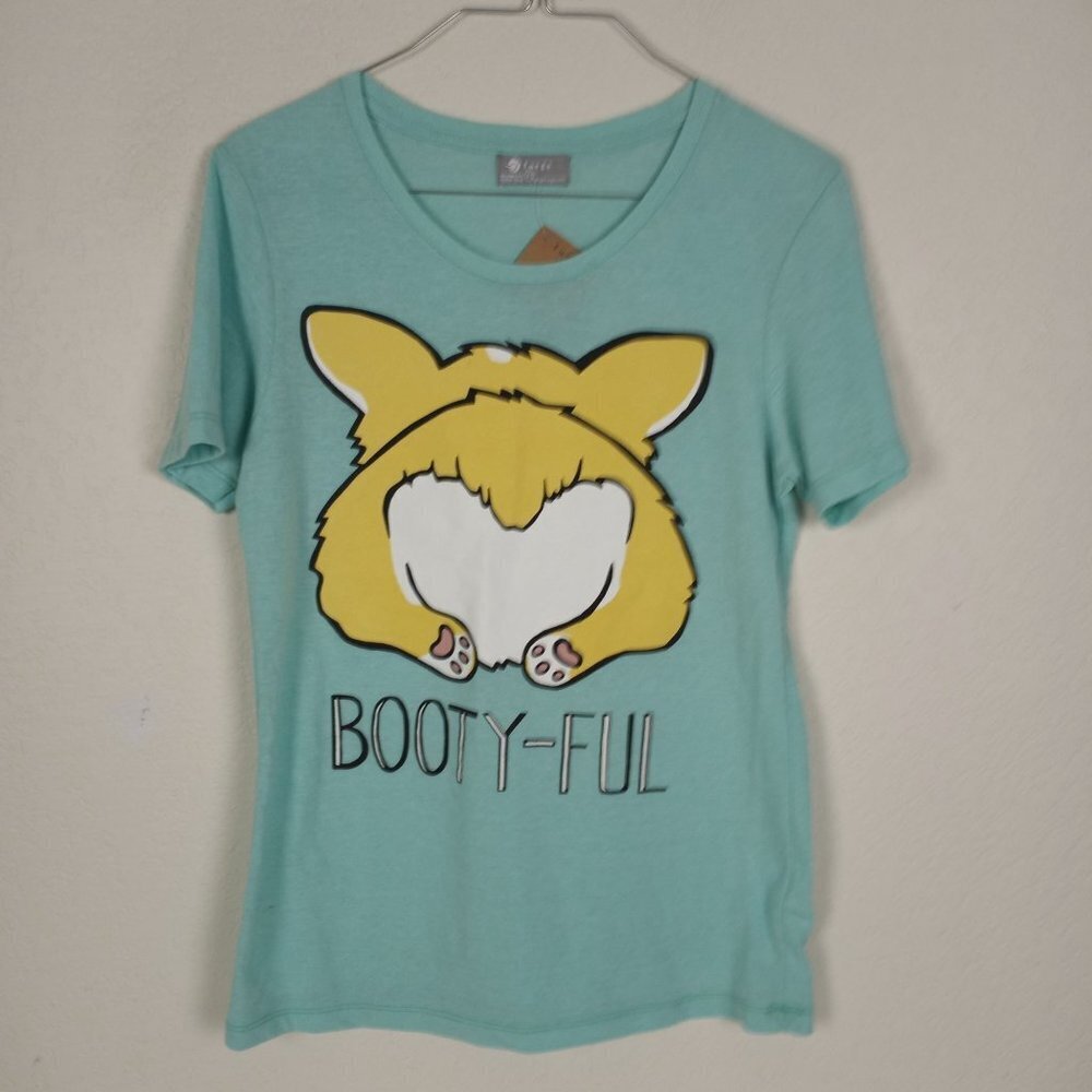 Fuego Corgi T-Shirt Tee XS Booty-Ful NEW WITH TAGS - Picture 5 of 5